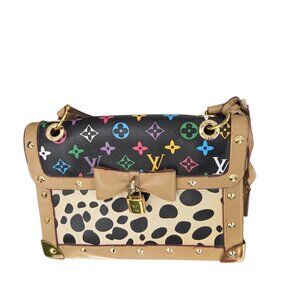 EUC Luxe Handbag Multicolored with locket